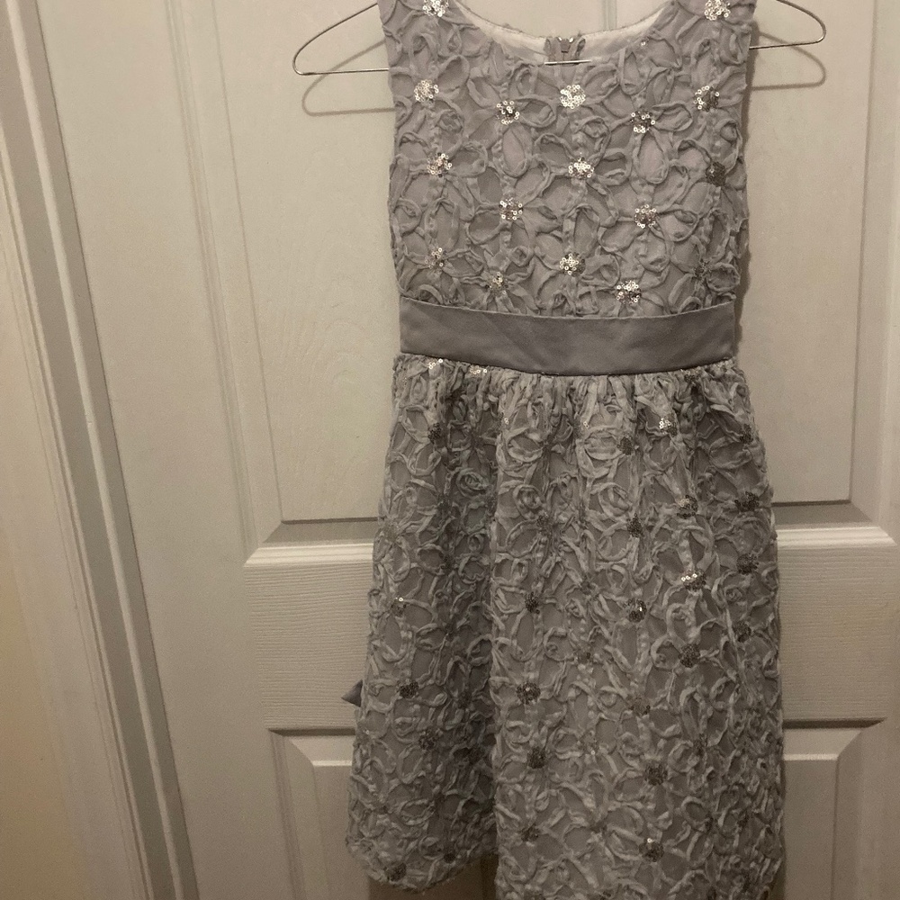 SILVER Sequin dress